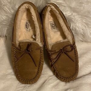 UGG Tan Suede Moccasin Loafers